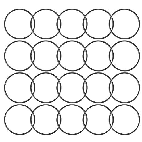 sourcing map 20 Stück O Ring Dichtungsringe Gummidichtung 15,4 mm AD 14 mm ID 0,7 mm Nitrilgummi NBR Unterlegscheibe Dichtungssatz für Dichtungselemente Hahnanschluss Reparatur Auto von sourcing map