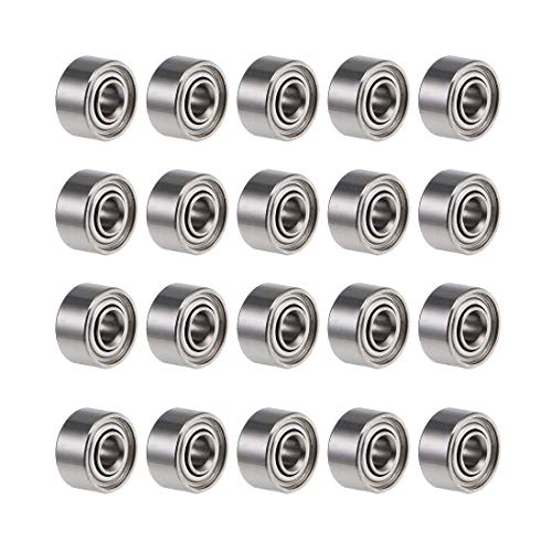 sourcing map 20 Stück Kugellager Rillenkugellager 681XZZ 1,5mm Innendurchm 4mm Außendurchm 2mm Bohrung Doppelt Geschirmt Chromstahl Z2 für Skateboard 3D Drucker Roller Inline Skates sourcing map 20 Stück Kugellager Rillenkugellager 681XZZ 1,5mm Innendurchm 4mm Außendurchm 2mm Bohrung Doppelt Geschirmt Chromstahl Z2 für Skateboard 3D Drucker Roller Inline Skates von sourcing map