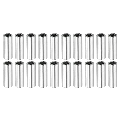 sourcing map 20 Stück Runde Kupplung Mutter M4x0.7mm Innengewinde 15mm Gewinde Rund Hülse Verbinder Stange Bolzen Rohrmutter Hardware Befestigung Silber sourcing map 20 Stück Runde Kupplung Mutter M4x0.7mm Innengewinde 15mm Gewinde Rund Hülse Verbinder Stange Bolzen Rohrmutter Hardware Befestigung Silber von sourcing map