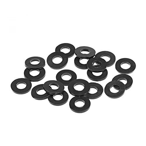 sourcing map 20 Stück Gummi Unterlegscheiben Flache Unterlegscheiben Schwarz 11mm AD 5mm ID 12mm Dick Distanzhülsen Dichtungsringe Beilagscheiben für Wasserhahn Rohr Wasserschlauch von sourcing map