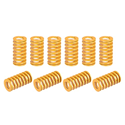 sourcing map 20 Stück 3D-Druckfedern 16mm AD 30mm lang Gelber Druckfeder 3D-Drucker Zubehör Feder Federn Zugfeder Zugfedern Spiralfeder Spiralfedern Lichtlast Kompression Moulde Springs von sourcing map