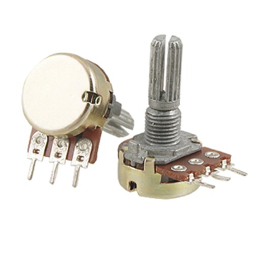 sourcing map 200 KOhm Single Linear Taper Rotary Potentiometer – Silber (2-teilig) de von uxcell