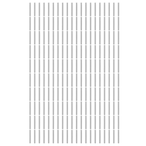 sourcing map 200 Stück 1 mm x 12 mm Dübelstifte, 304 Edelstahl, zylindrische Regale, Stützstifte, Regalbefestigungselemente für Bücherregale, Schränke, Möbelkomponenten (GB119), Silber von sourcing map