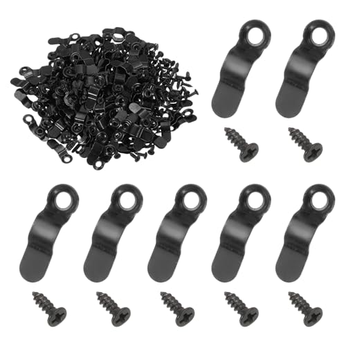 sourcing map 200 Stück Bilderrahmen-Clips, 2,3 cm Fotorahmen-Drehknöpfe, Befestigungselemente, Eck-Clip mit 200 Schrauben zum Aufhängen von Bildern, Basteln, Zeichnungen, Schleifenform, Schwarz sourcing map 200 Stück Bilderrahmen-Clips, 2,3 cm Fotorahmen-Drehknöpfe, Befestigungselemente, Eck-Clip mit 200 Schrauben zum Aufhängen von Bildern, Basteln, Zeichnungen, Schleifenform, Schwarz von sourcing map