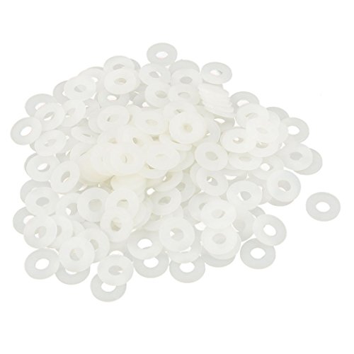 sourcing map 200 Stück Unterlegscheibe Dichtung Nylon M4 10mm Außendurchm. 4mm Innendurchm. 1 mm Dicke für Wasserhahn Rohr Wasserschlauch, Weiß sourcing map 200 Stück Unterlegscheibe Dichtung Nylon M4 10mm Außendurchm. 4mm Innendurchm. 1 mm Dicke für Wasserhahn Rohr Wasserschlauch, Weiß von uxcell