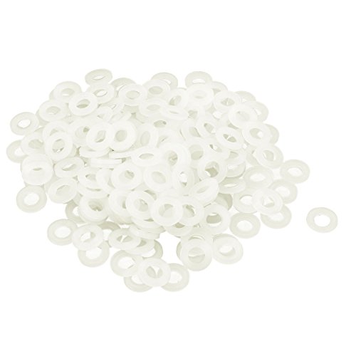 sourcing map 200 Stück Unterlegscheibe Dichtung Nylon M6 12mm Außendurchm. 6mm Innendurchm. 1.5 mm Dicke für Wasserhahn Rohr Wasserschlauch, Weiß sourcing map 200 Stück Unterlegscheibe Dichtung Nylon M6 12mm Außendurchm. 6mm Innendurchm. 1.5 mm Dicke für Wasserhahn Rohr Wasserschlauch, Weiß von uxcell