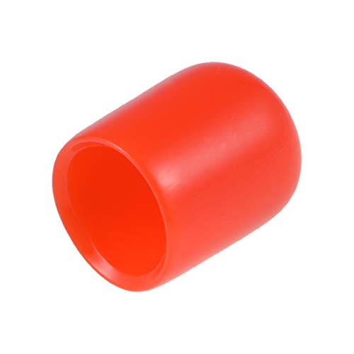 sourcing map 200 Stück Gummi Endkappen 9mm Innendurchm. Gummikappen Runde Schutzkappen Gummi Abdeckung Stopfen Möbelgleiter Bolzen Gewindeschutz für Schrauben Rohr Stuhlbeine, Rot von sourcing map