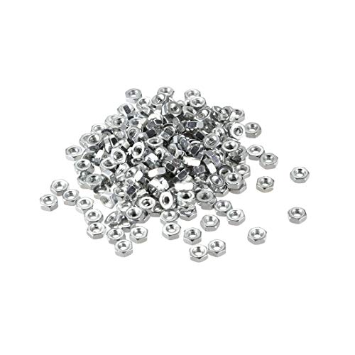 sourcing map 200Stk. Sechskantmuttern M2x0,4 mm Sechskantmutter mit metrischem Grobgewinde Kohlenstoffstahl Silber Farbton sourcing map 200Stk. Sechskantmuttern M2x0,4 mm Sechskantmutter mit metrischem Grobgewinde Kohlenstoffstahl Silber Farbton von sourcing map