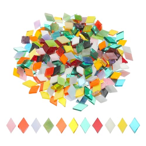 sourcing map 200g Mosaikfliesen in Rautenform aus Glas, Buntglasmosaikstücke für Heimdekoration, Kunsthandwerk, DIY-Projekte, gemischte Farben 9 sourcing map 200g Mosaikfliesen in Rautenform aus Glas, Buntglasmosaikstücke für Heimdekoration, Kunsthandwerk, DIY-Projekte, gemischte Farben 9 von sourcing map
