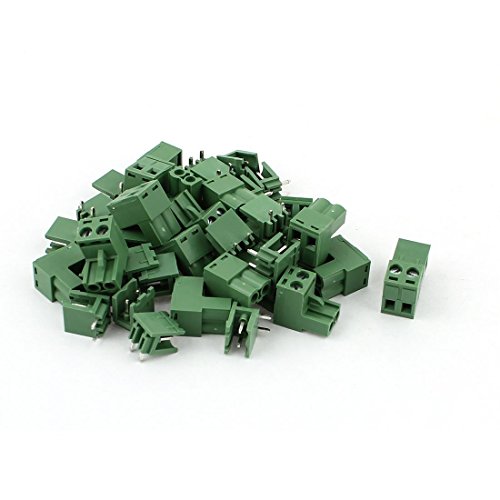 sourcing map 20Paar 2Pins Rastermaß 5,08mm Stecker Buchse PCB Screw Terminal Block Connector DE de von uxcell