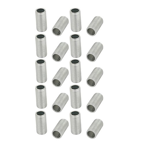 sourcing map 20Pack Lampenrohrnippel M10 Gewinde 20mm Hohl Reparaturteil Verzinkt silber sourcing map 20Pack Lampenrohrnippel M10 Gewinde 20mm Hohl Reparaturteil Verzinkt silber von sourcing map
