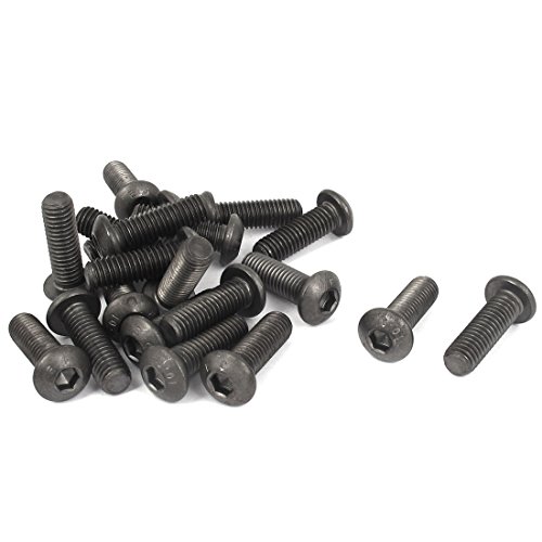sourcing map 20Pcs M8 x 25mm 1.25mm Unfang Legierirt Stahl Hex Sockel Kopf Schrauben Schwarz de sourcing map 20Pcs M8 x 25mm 1.25mm Unfang Legierirt Stahl Hex Sockel Kopf Schrauben Schwarz de von uxcell