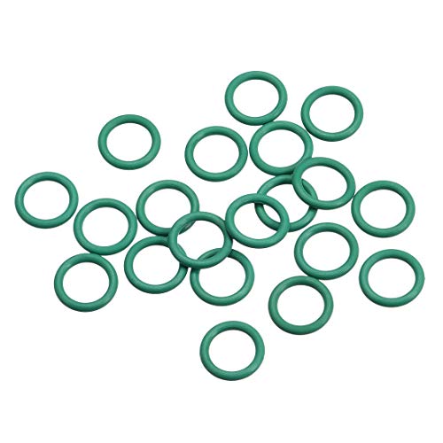 sourcing map 20St Fluorkautschuk O-Ringe FKM Dichtung für Maschinen Rohrleitung 9mm AD 6mm ID 1,5mm Breite Grün sourcing map 20St Fluorkautschuk O-Ringe FKM Dichtung für Maschinen Rohrleitung 9mm AD 6mm ID 1,5mm Breite Grün von sourcing map
