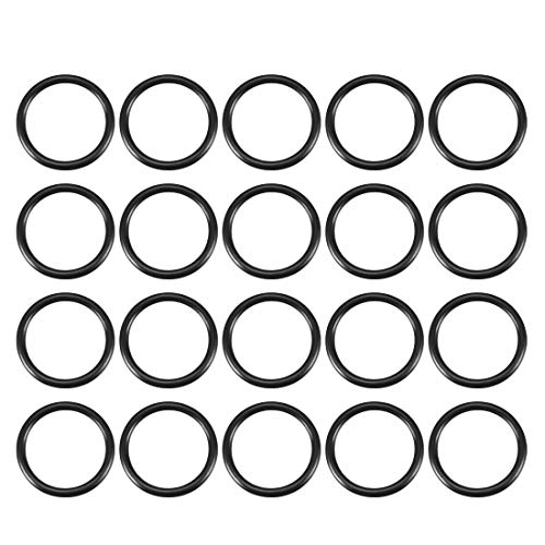 sourcing map 20St Metrische Nitrilkautschuk O-Ringe Dichtung, 20mm AD 16mm ID 2mm Breite von uxcell