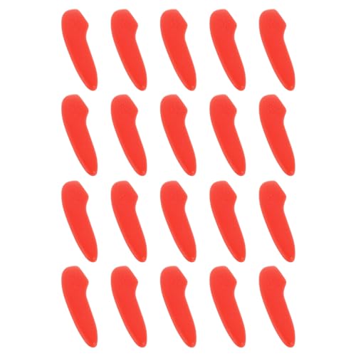 sourcing map 20Stk Klinge Messer Spitze Schutzhülle Kunststoff Messerschutzhülsen Messer Klinge Spitze Hülsen Abdeckung für Küche Rot von sourcing map