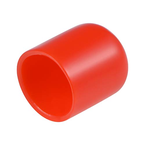 sourcing map 20 Stück Gummi Endkappen 19mm Innendurchm. Gummikappen Runde Schutzkappen Gummi Abdeckung Stopfen Möbelgleiter Bolzen Gewindeschutz für Schrauben Rohr Stuhlbeine, Rot von sourcing map