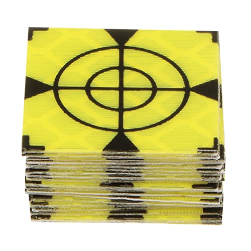 sourcing map 20Stk Umfrage Reflektor Blätter 20mm Selbstklebend Reflexband Vermessung Zielmarke für Ganze Bahnhöfe Grün von sourcing map