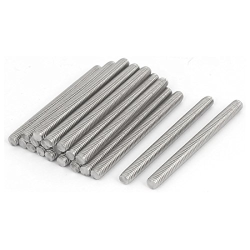 sourcing map 20 Stück Gewindestangen M6x70mm Edelstahl 304 Gewindestift Metrischem Vollgewinde Bar Gewindestäbe für Befestigung CNC-Werkzeugmaschinen 3D-Drucker Industrie Geräte von sourcing map