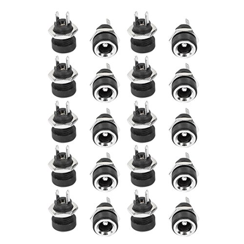 sourcing map 20Stk. DC-022B 5.5mm x 2.5mm DC Buchse Plattenmontage Netzteil Adapter DE de sourcing map 20Stk. DC-022B 5.5mm x 2.5mm DC Buchse Plattenmontage Netzteil Adapter DE de von uxcell