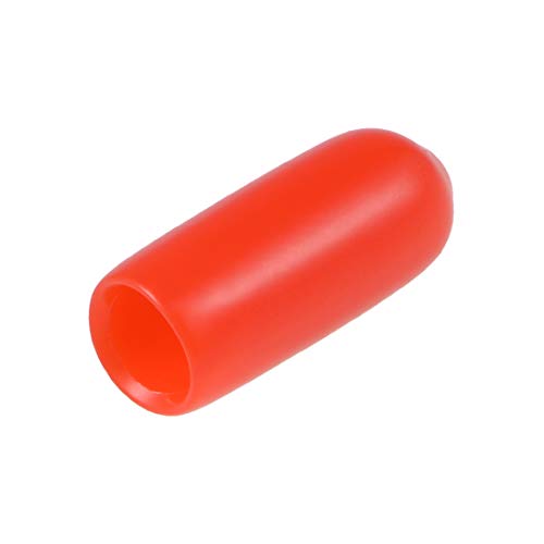 sourcing map 20 Stück Gummi Endkappen 4,5mm Innendurchm. Gummikappen Runde Schutzkappen Gummi Abdeckung Stopfen Möbelgleiter Bolzen Gewindeschutz für Schrauben Rohr Stuhlbeine, Rot von sourcing map