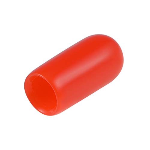 sourcing map 20 Stück Gummi Endkappen 5mm Innendurchm. Gummikappen Runde Schutzkappen Gummi Abdeckung Stopfen Möbelgleiter Bolzen Gewindeschutz für Schrauben Rohr Stuhlbeine, Rot von sourcing map
