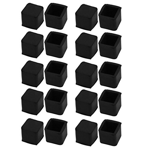 sourcing map 20Stk. Möbel Tisch Stuhl quadratisch Gummi Bein Kappe Abdeckung 15mm x 15mm de von sourcing map