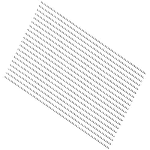 sourcing map 20Stk. Rundstahlstange 1.1mm HSS Drehmaschine Stangenmaterial Werkzeug 100mm lang für Wellen Zahnrad Bohrmaschine Drehen Miniaturachse Zylinderstift von sourcing map