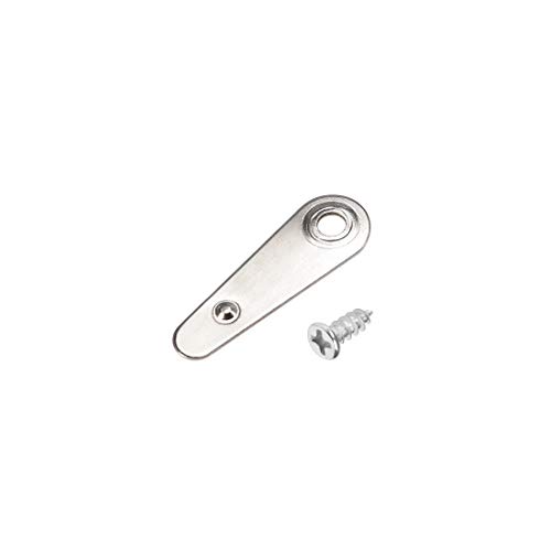 sourcing map 20Stk.Rahmendrehknopf 7/8" Metall flach mit Schrauben (Silber) von sourcing map