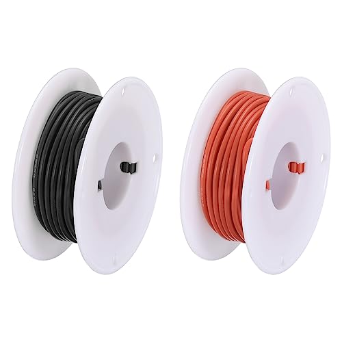 sourcing map 22AWG Elektrisch Draht 0,33mm² Batterie-Elektrokabel Leitungen 7,5m pro Rolle Litzendraht Kabel Verzinkt Kupferkabel Silikonkabel Jumper Wire für DIY Modelle Anschluss, Schwarz/Rot sourcing map 22AWG Elektrisch Draht 0,33mm² Batterie-Elektrokabel Leitungen 7,5m pro Rolle Litzendraht Kabel Verzinkt Kupferkabel Silikonkabel Jumper Wire für DIY Modelle Anschluss, Schwarz/Rot von sourcing map