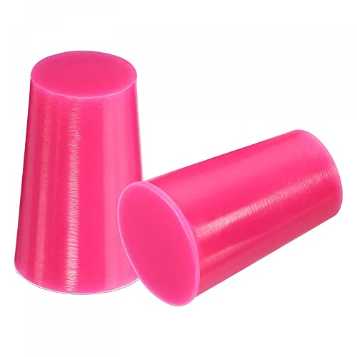 sourcing map 25 Stück Konischer Stopfen Zubehör aus Silikonkautschuk für Pulverbeschichtung Eloxierung Plattierung Lackierung Sandstrahlen Laborzwecke Rosa 13 mm bis 17 mm von sourcing map