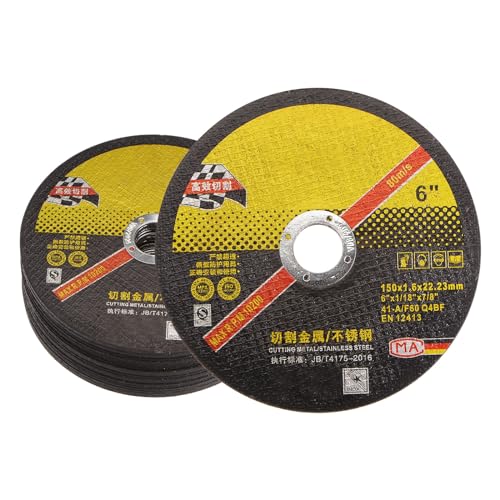 sourcing map 25Stk Abgeschnitten 22.2mm x 150mm x 1.6mm Dünne Metall Edelstahl Schnelle Saubere Trennscheibe Schneidräder Metall Schleifen Räder für Winkelschleifer Schwarz sourcing map 25Stk Abgeschnitten 22.2mm x 150mm x 1.6mm Dünne Metall Edelstahl Schnelle Saubere Trennscheibe Schneidräder Metall Schleifen Räder für Winkelschleifer Schwarz von sourcing map