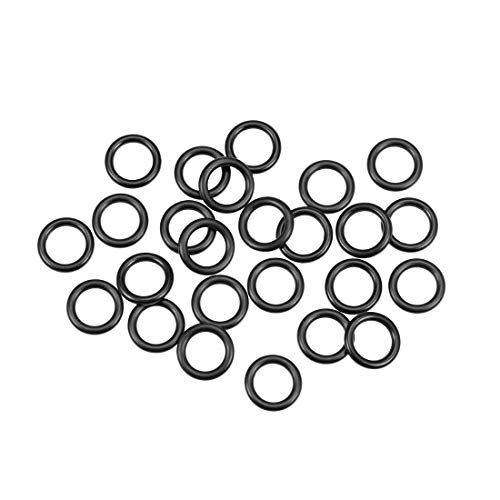 sourcing map 25Stk Metrische Nitrilkautschuk O-Ringe Dichtung 15mm AD 10mm ID 2,5mm Breite von sourcing map