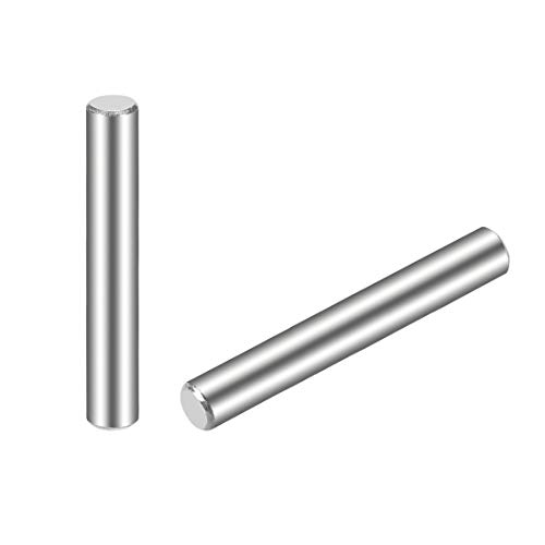 sourcing map 25 Stück Zylinderstifte 4 x 35mm (ca. 5/32") Dübelstift 304 Edelstahl Holz Etagenbett Dübelstifte Regal Heringe Stützregale von sourcing map