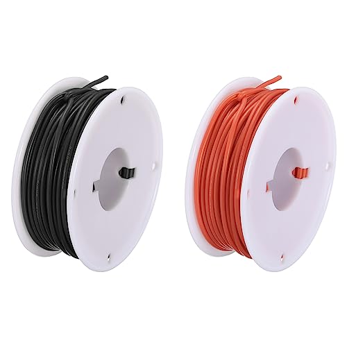 sourcing map 26AWG Elektrisch Draht 0,13mm² Batterie-Elektrokabel Leitungen 15m pro Rolle Litzendraht Kabel Verzinkt Kupferkabel Silikonkabel Jumper Wire für DIY Modelle Anschluss, Schwarz/Rot sourcing map 26AWG Elektrisch Draht 0,13mm² Batterie-Elektrokabel Leitungen 15m pro Rolle Litzendraht Kabel Verzinkt Kupferkabel Silikonkabel Jumper Wire für DIY Modelle Anschluss, Schwarz/Rot von sourcing map