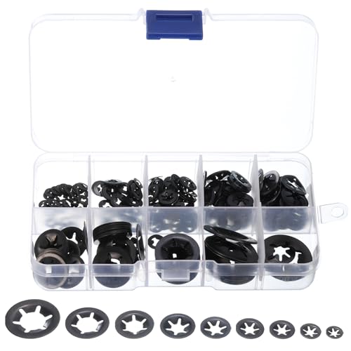 sourcing map 260-teiliges Innenzahnscheiben-Set Unterlegscheiben Beilagscheiben, 9 Größen M2/M2,5/M3/M4/M5/M6/M8/M10/M12 Schnellstern-Verriegelungsscheiben, 65 Mn Stahl Push on Speed Clips Verschlüsse sourcing map 260-teiliges Innenzahnscheiben-Set Unterlegscheiben Beilagscheiben, 9 Größen M2/M2,5/M3/M4/M5/M6/M8/M10/M12 Schnellstern-Verriegelungsscheiben, 65 Mn Stahl Push on Speed Clips Verschlüsse von sourcing map