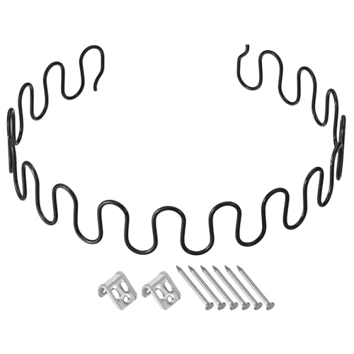 sourcing map 29.5" Sofa Feder Ersatz mit Clips Nägel Runde Form Feder Liege Teile für Möbel Sofa Reparatur Befestigung Stuhl Durchhängen Sitz Schwarz von sourcing map
