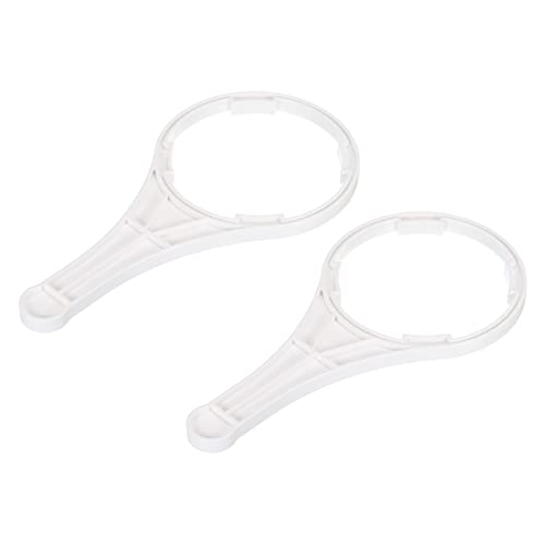 sourcing map 2Paket Wasserfilter Gehäuse Gabelschlüssel für 20" Wasserfilter Plastik Weiß von sourcing map