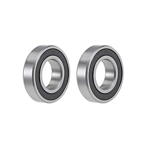 sourcing map 2STK 6901-2RS Kugellager Rillenkugellager Bearing Skateboard Bearings Rollenlager Skateboard Kugellager Doppelt Abgedichteter Chromstahl Z2 ABEC1 12 mm x 24 mm x 6 mm von sourcing map