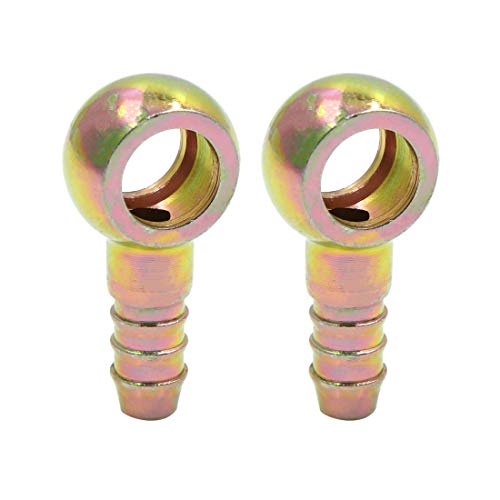 sourcing map 2 x Hohlschrauben Schlauch Bolze Schlauchkupplung 12mm Banjo Fitting Schlauchtülle Kraftstoffleitung Adapter für Motorrad Auto von sourcing map
