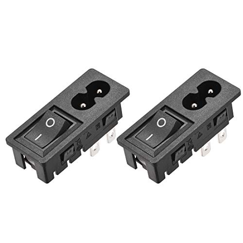 sourcing map 2Stk C8-8 Platte Montierend Stecker Adapter IEC Einlass Modul Stecker Stecker Sockel Leistung Geradlinig Kupfer mit 3P ON-OFF Schalter 1,5mm Schnalle 250V 2,5A sourcing map 2Stk C8-8 Platte Montierend Stecker Adapter IEC Einlass Modul Stecker Stecker Sockel Leistung Geradlinig Kupfer mit 3P ON-OFF Schalter 1,5mm Schnalle 250V 2,5A von sourcing map