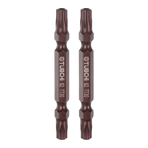 sourcing map 2Stk T30 Magnetisch Doppel-Abgeschlossen Schraubendreher Bits 65mm/2.56" Länge 1/4" Sechskant Schaft S2 Stahl Hohl Torx Bohrer Hardware Zubehör Werkzeuge Kupfer sourcing map 2Stk T30 Magnetisch Doppel-Abgeschlossen Schraubendreher Bits 65mm/2.56" Länge 1/4" Sechskant Schaft S2 Stahl Hohl Torx Bohrer Hardware Zubehör Werkzeuge Kupfer von sourcing map