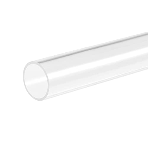 sourcing map PVC Transparent Rohr, Innendurchmesser 31mm Durchmesser 35mm LÄNGE 305mm Acryl Kunststoffrohr für Lampenbau, Stehlampen, Möbel 2Stk. von sourcing map