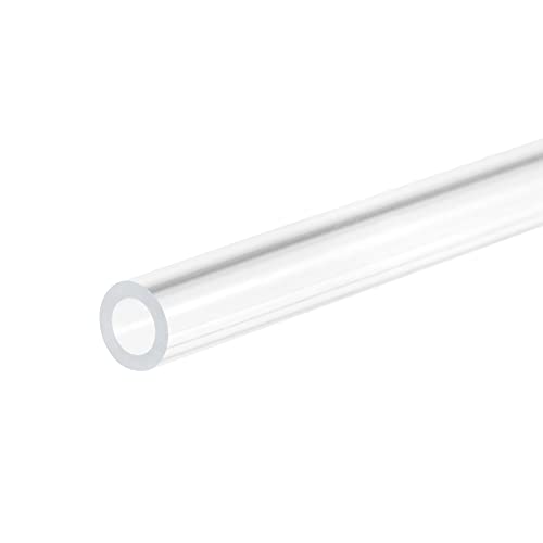 sourcing map PVC Transparent Rohr, Innendurchmesser 5mm Durchmesser 8mm LÄNGE 305mm Acryl Kunststoffrohr für Lampenbau, Stehlampen, Möbel von sourcing map