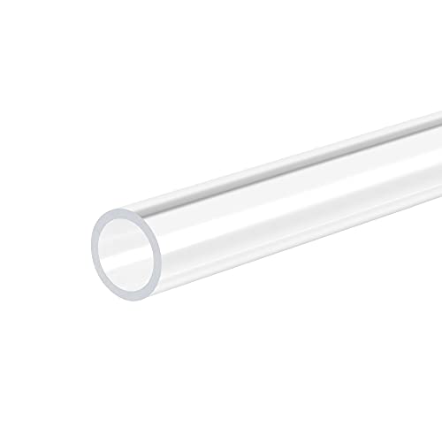 sourcing map PVC Transparent Rohr, Innendurchmesser 8mm Durchmesser 10mm LÄNGE 305mm Acryl Kunststoffrohr für Lampenbau, Stehlampen, Möbel von sourcing map