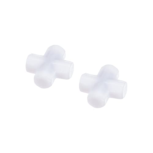 sourcing map 2Stk. Magnetischer Rührer Mischer Rührstab 10mm(0,39") Kreuz Form Magnet Weiß von sourcing map