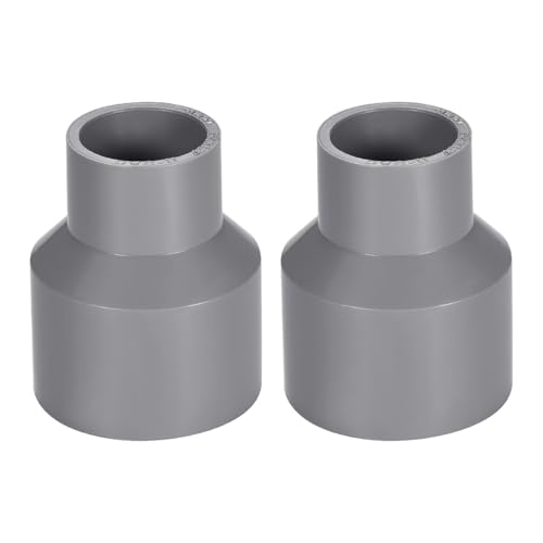 sourcing map PVC Reduzierkupplung DWV Rohrverschraubung Ablaufentlüftung 40mm x 25mm, 2 Stück von sourcing map