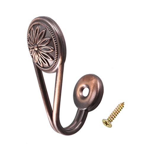 sourcing map 2Stk. Vorhang Raffhalter Gardine Wand montierter Haken für Fenster 67mm X 30mm X 34mm rot bronzefarben sourcing map 2Stk. Vorhang Raffhalter Gardine Wand montierter Haken für Fenster 67mm X 30mm X 34mm rot bronzefarben von sourcing map
