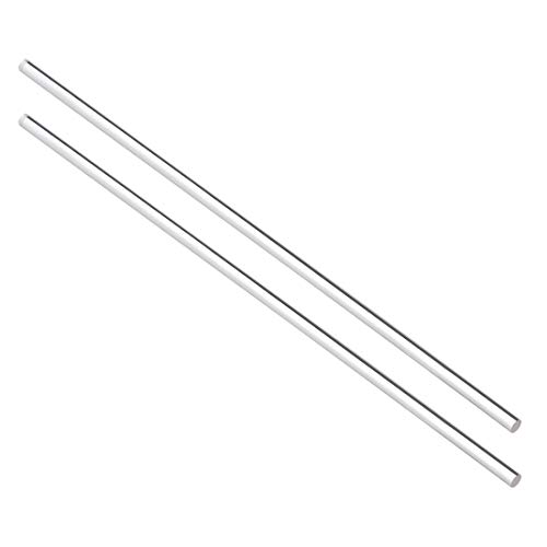 sourcing map 2Stk.5mmx250mm Klar Solide Acryl Rund Stab PMMA Stab de von sourcing map