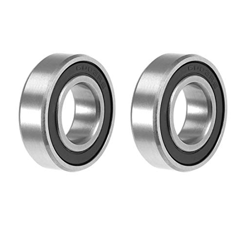 sourcing map 2Stk.Rillenkugellager 6003-2RS Kugellager Double Shielded ABEC-3 17x35x10mm von sourcing map