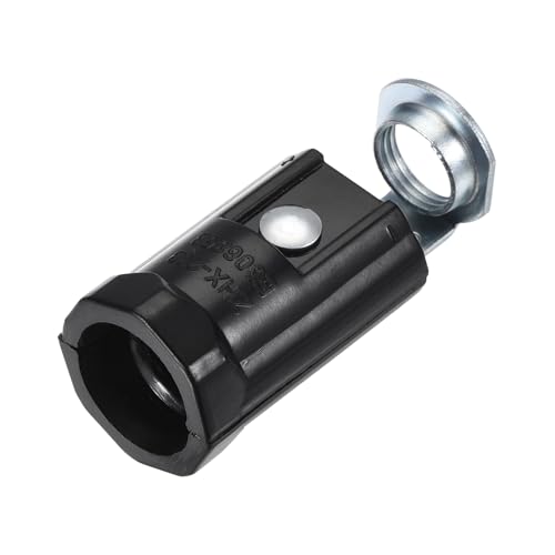 sourcing map 2er Pack E12 Lampenfassungen 125V-250V AC 43mm UL Kandelabersockel mit Halter von sourcing map